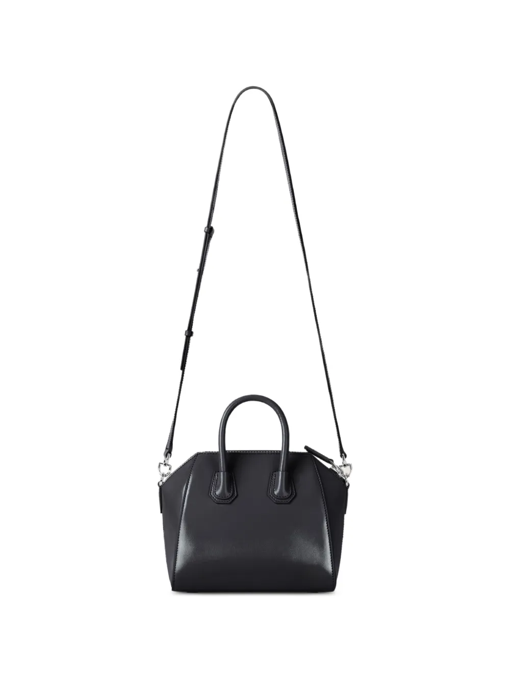 Givenchy Mini Antigona Bag in Box Leather in Black, view 3