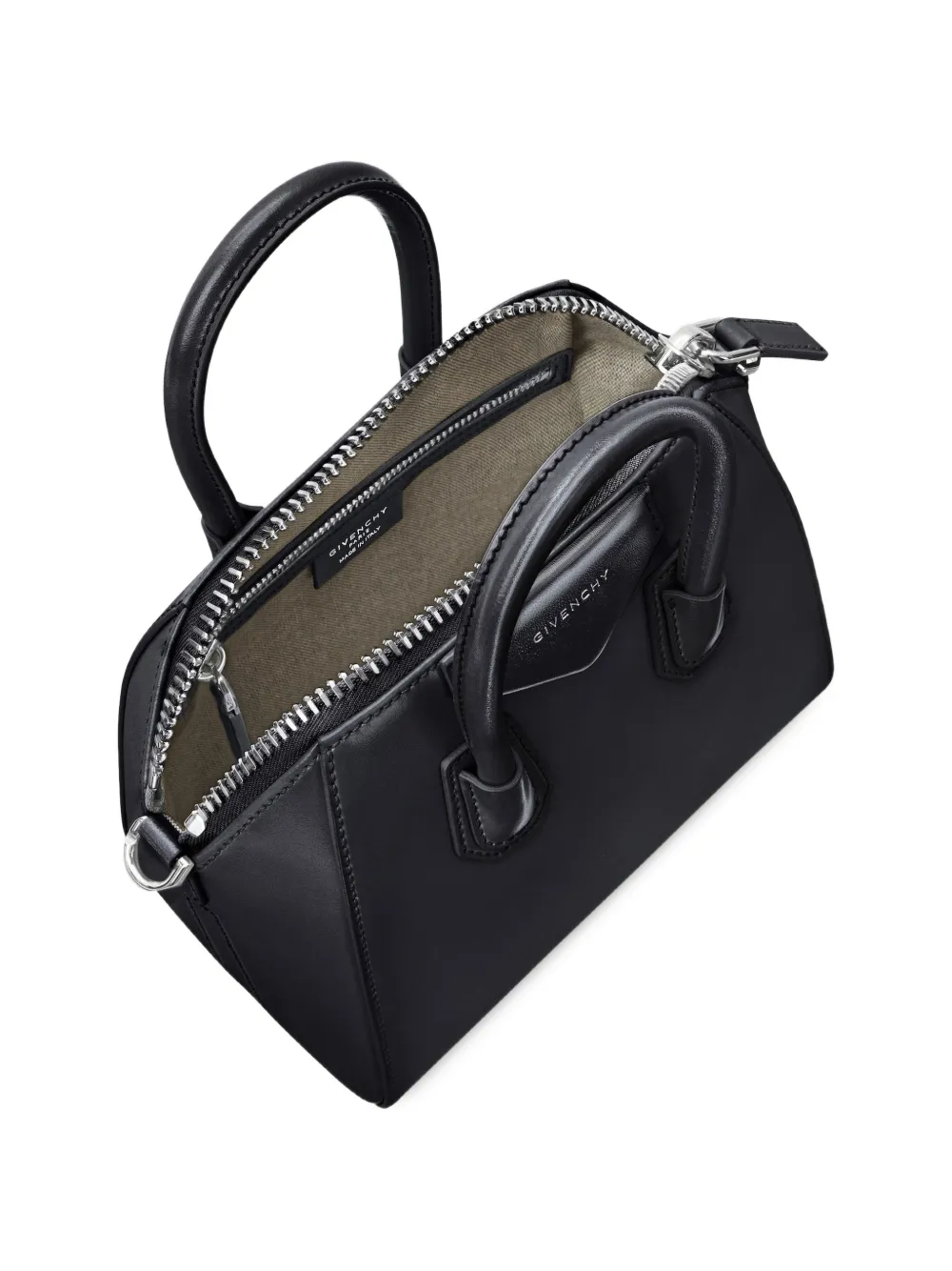 Givenchy Mini Antigona Bag in Box Leather in Black, view 5