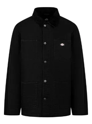 TWILL CHIN WARMER SHIRT JACKET ブラック Carhartt WIP Harvey Shirt Jacket | Black | FARFETCH