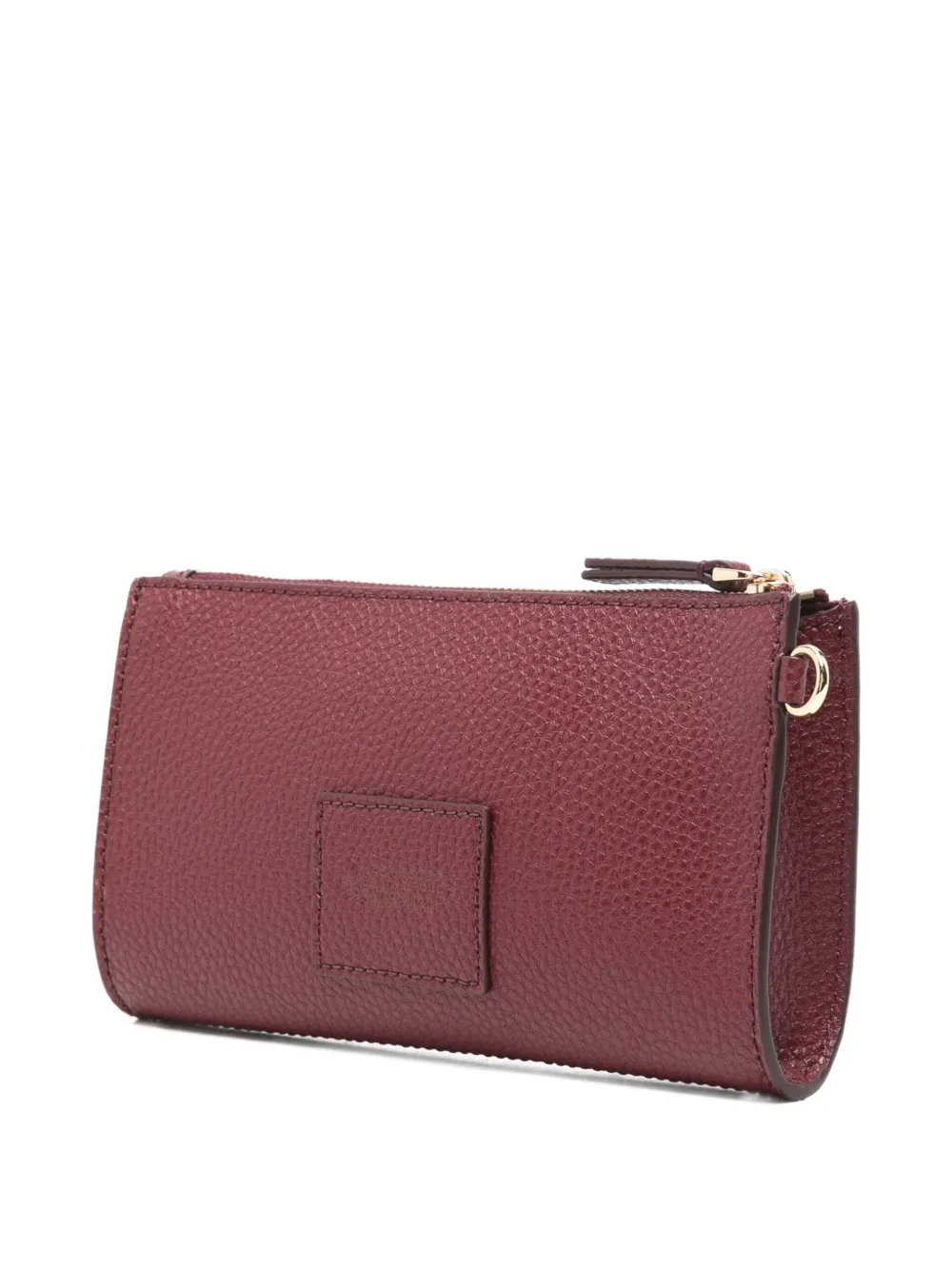 Marc Jacobs Embossed Zip Pouch In Burgundy