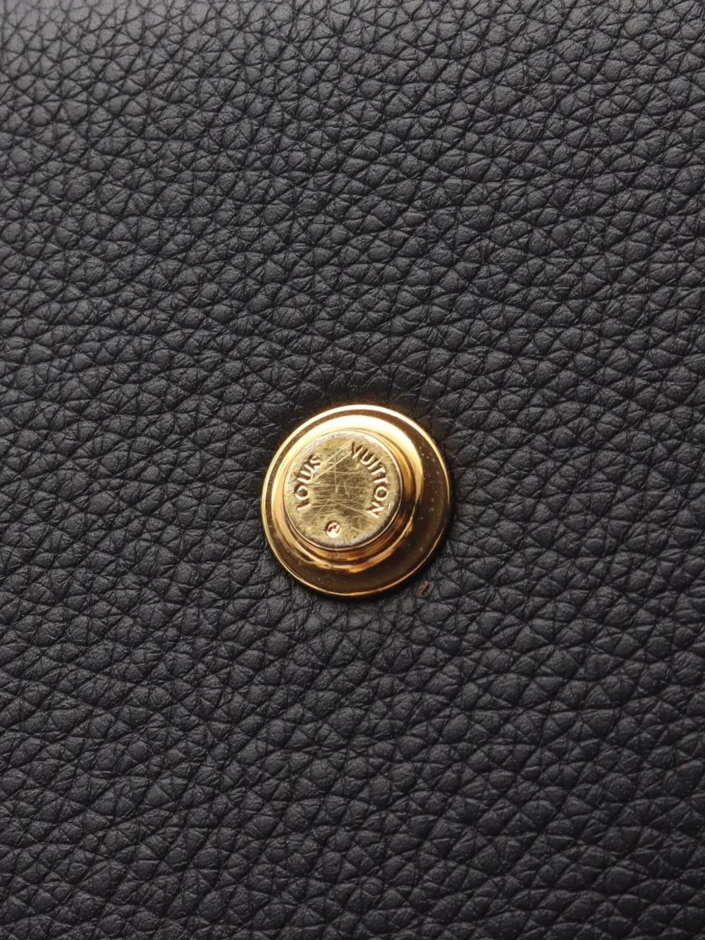 Pre-owned Louis Vuitton 2021-2025 Monogram Tuffetage On My Side Mm Satchel In Black