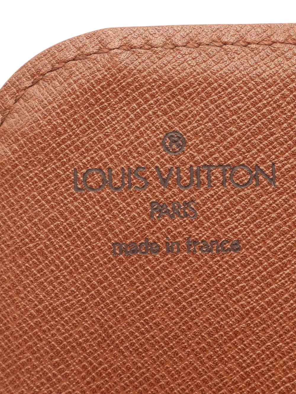 Pre-owned Louis Vuitton 1992 Monogram Cartouchiere Gm Crossbody Bag In Brown