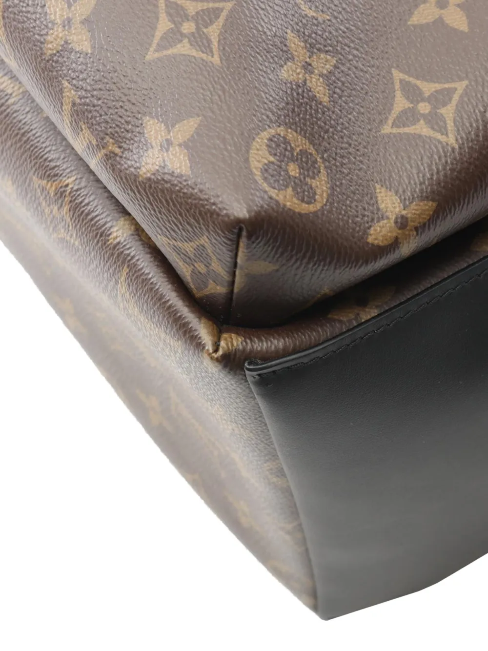 Pre-owned Louis Vuitton 2021-2025 Monogram Macassar Discovery Pm Backpack In Brown