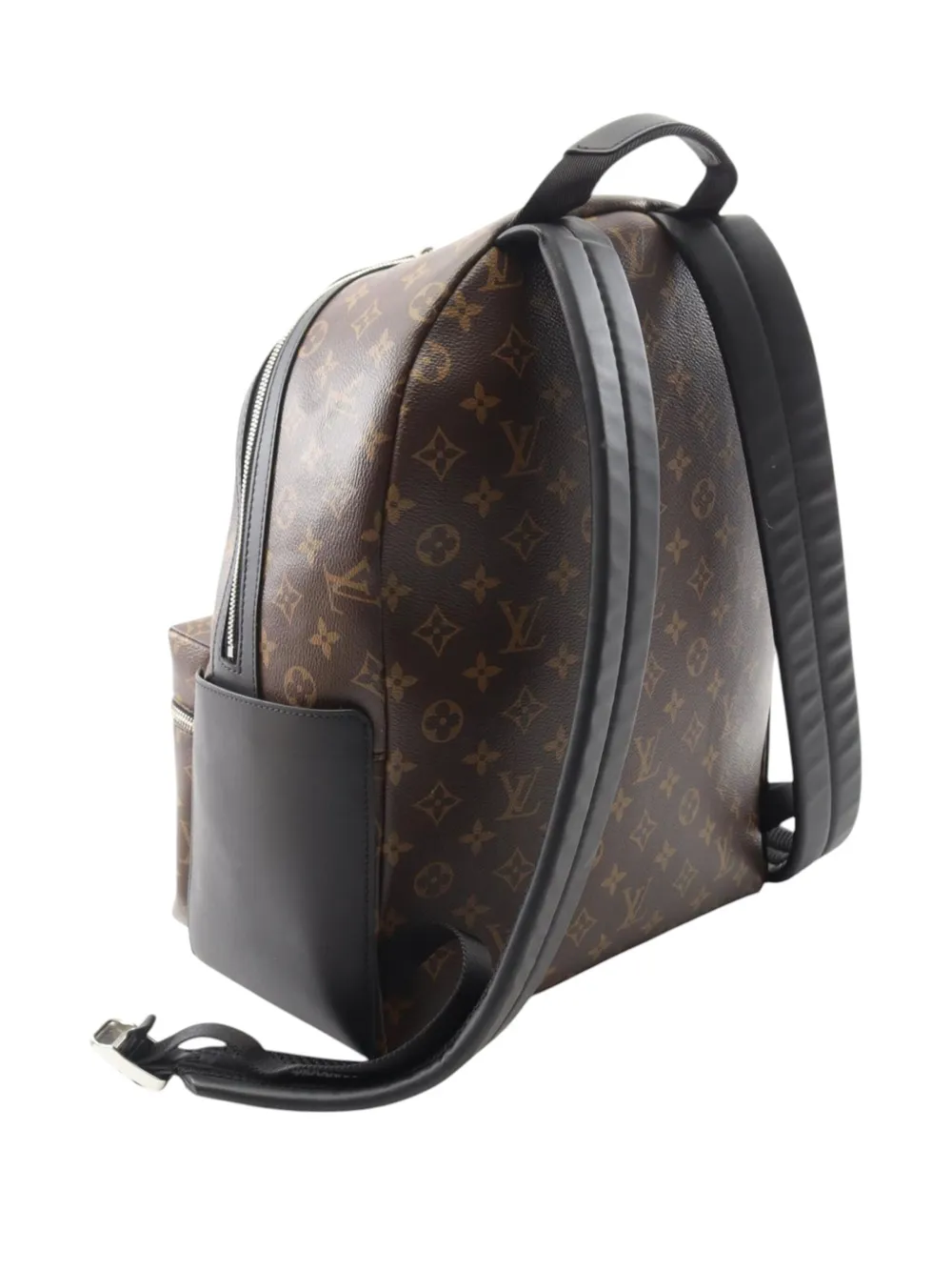 Pre-owned Louis Vuitton 2021-2025 Monogram Macassar Discovery Pm Backpack In Brown