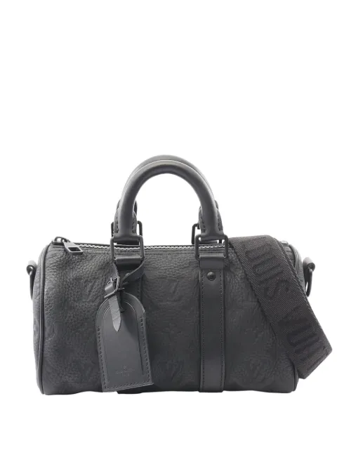 Louis Vuitton Pre-Owned bolso satchel Keepall Bandouliere 25 de cuero taurillon con monograma 2021-2025