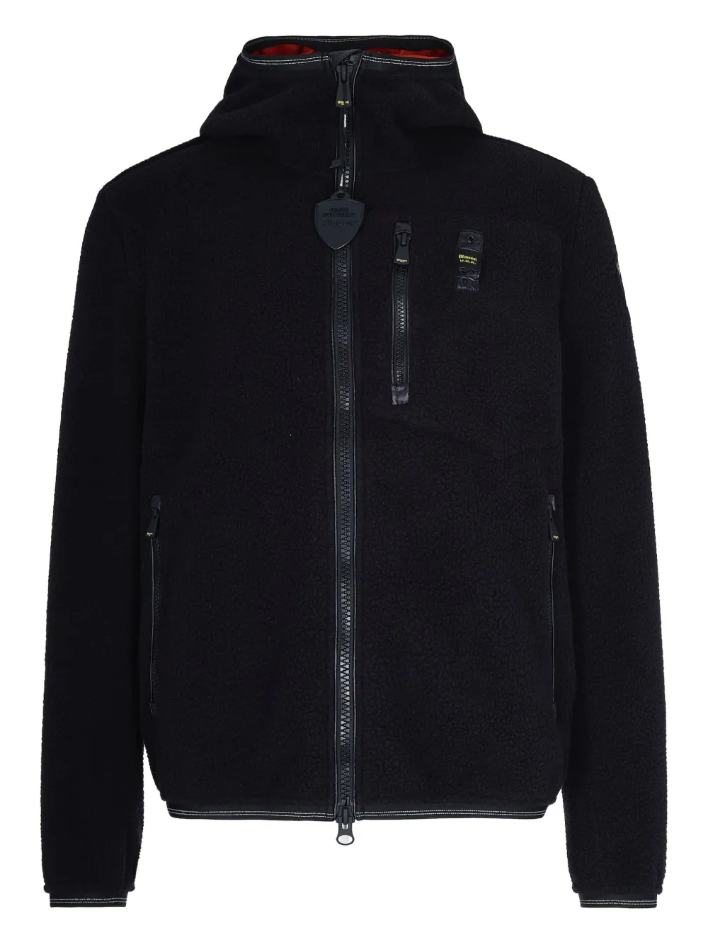 Blauer hooded zip-up jacket | Black | Image 1