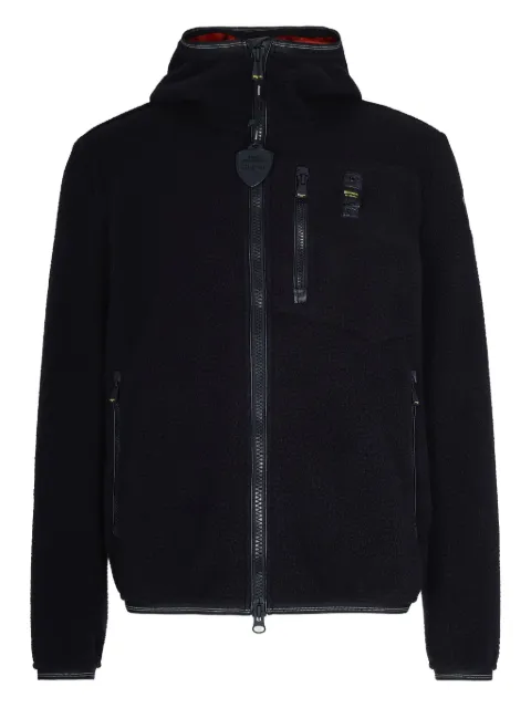 Blauer hooded zip-up jacket