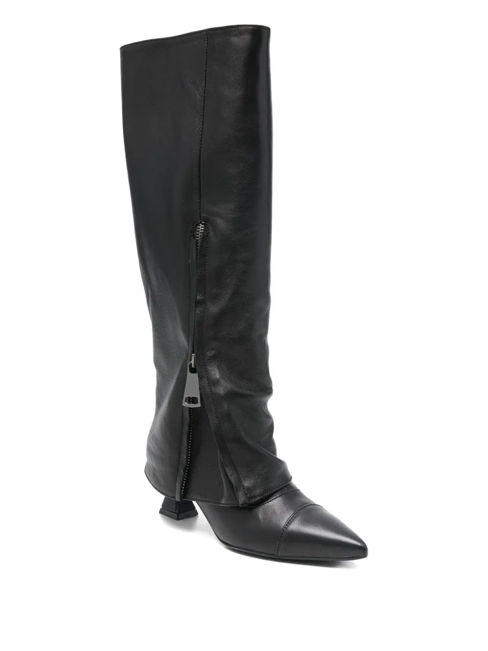 ALCHIMIA 60mm zip pointed boots | Knee-High Boots | Image 2