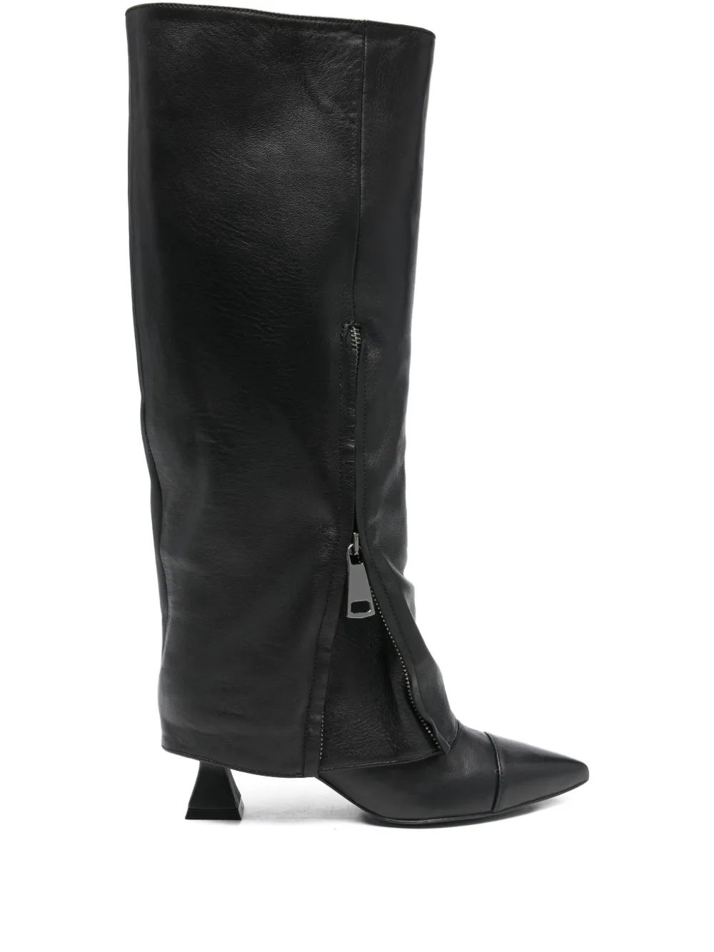 ALCHIMIA 60mm zip pointed boots | Black | Image 1