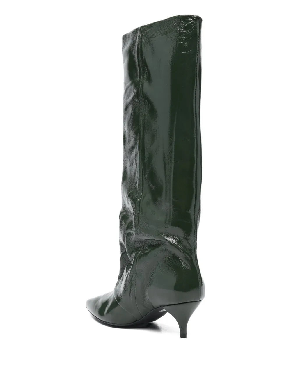 Alchimia 55mm Leather Boots In Green