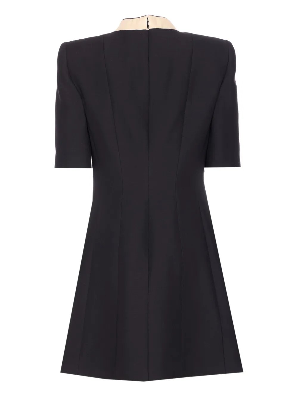 Valentino Garavani Mini-jurk met korte mouwen en strikdetail - Zwart