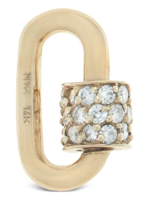 Marla Aaron 14K yellow gold Chubby Babylock diamond pendant