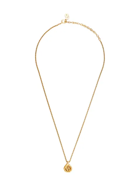 Christian Dior Pre-Owned collar con dije del logo 1970-1990