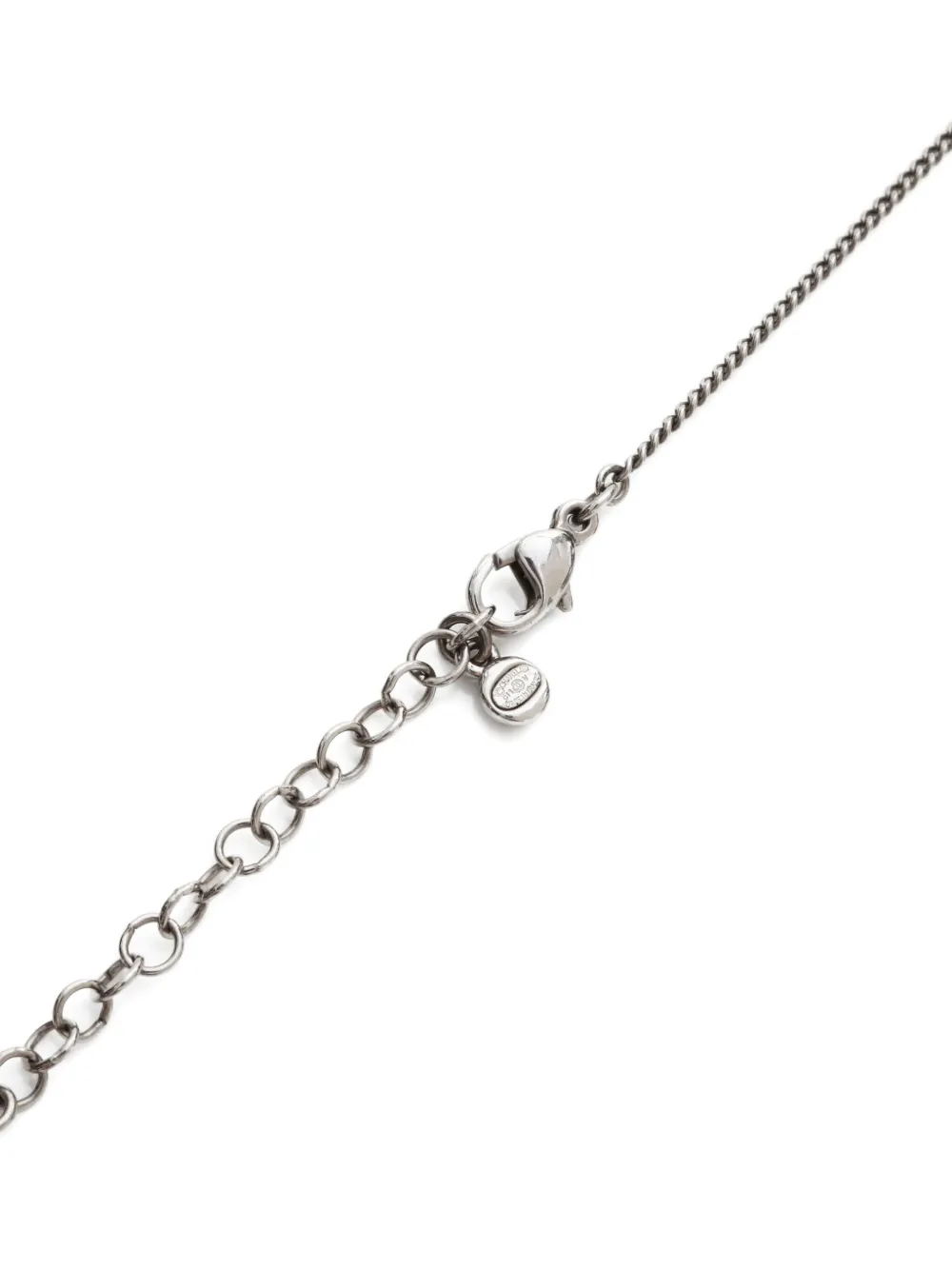Pre-owned Chanel 2011 Cc-logo Necklace In Silver