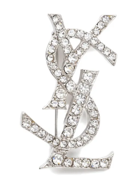 Saint Laurent Pre-Owned 1990-2000s logo brooch