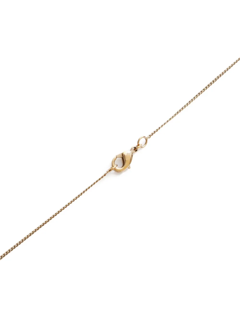 Pre-owned Chanel 2000 Cc-logo Necklace In Gold
