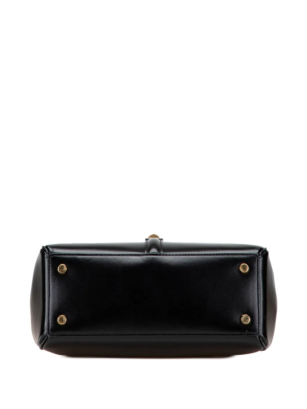 Pre-owned Celine 2021 Small Leather 16 Satchel In Black