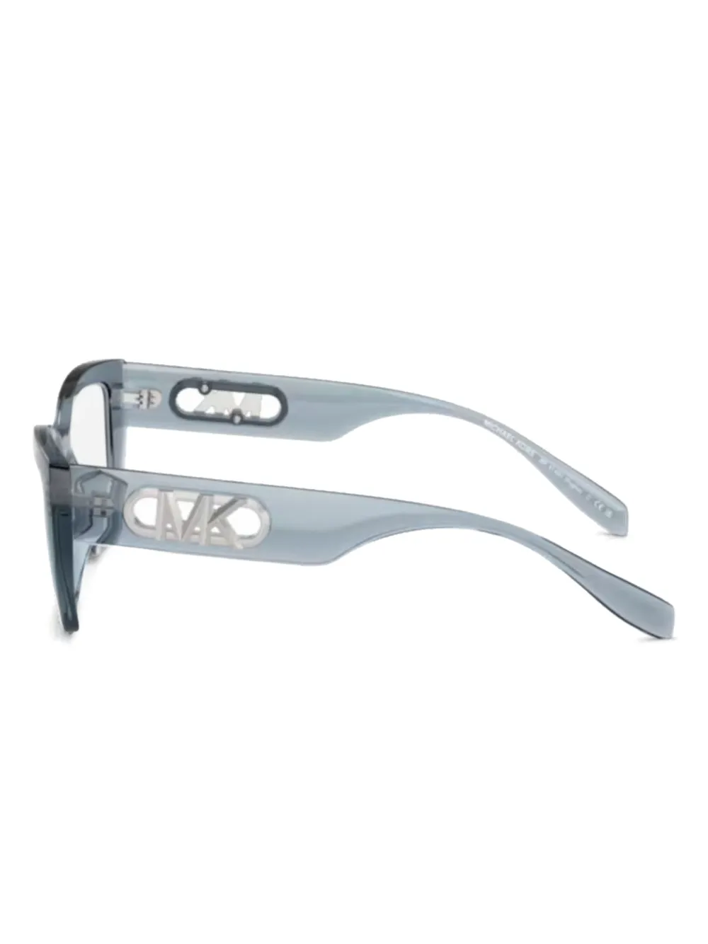 Michael Kors Bril met geometrisch montuur en logo Grijs