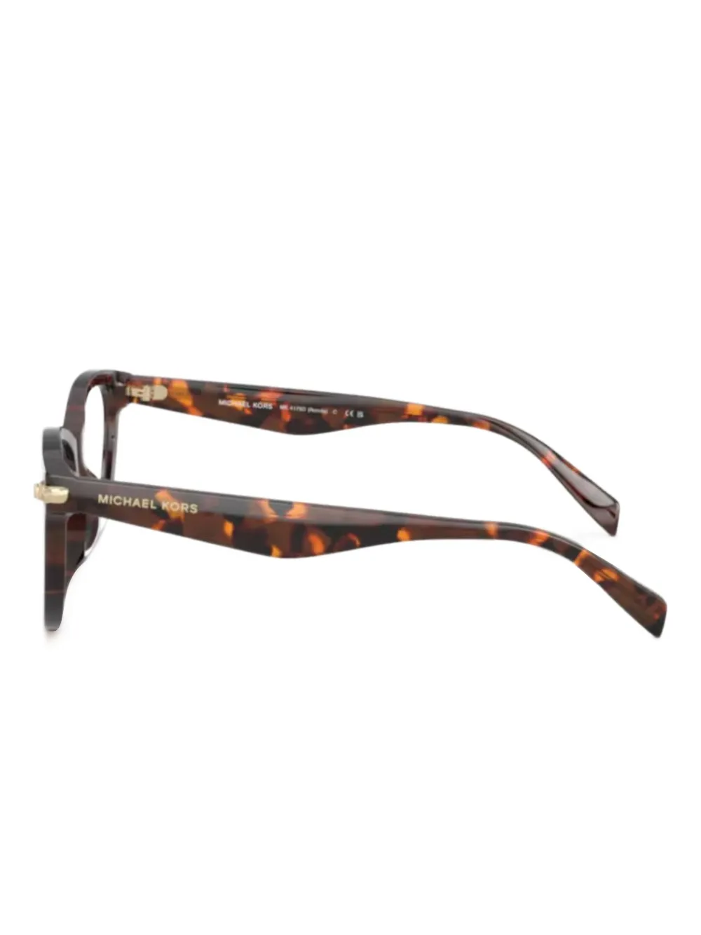 Michael Kors Vista bril met vierkant montuur Bruin
