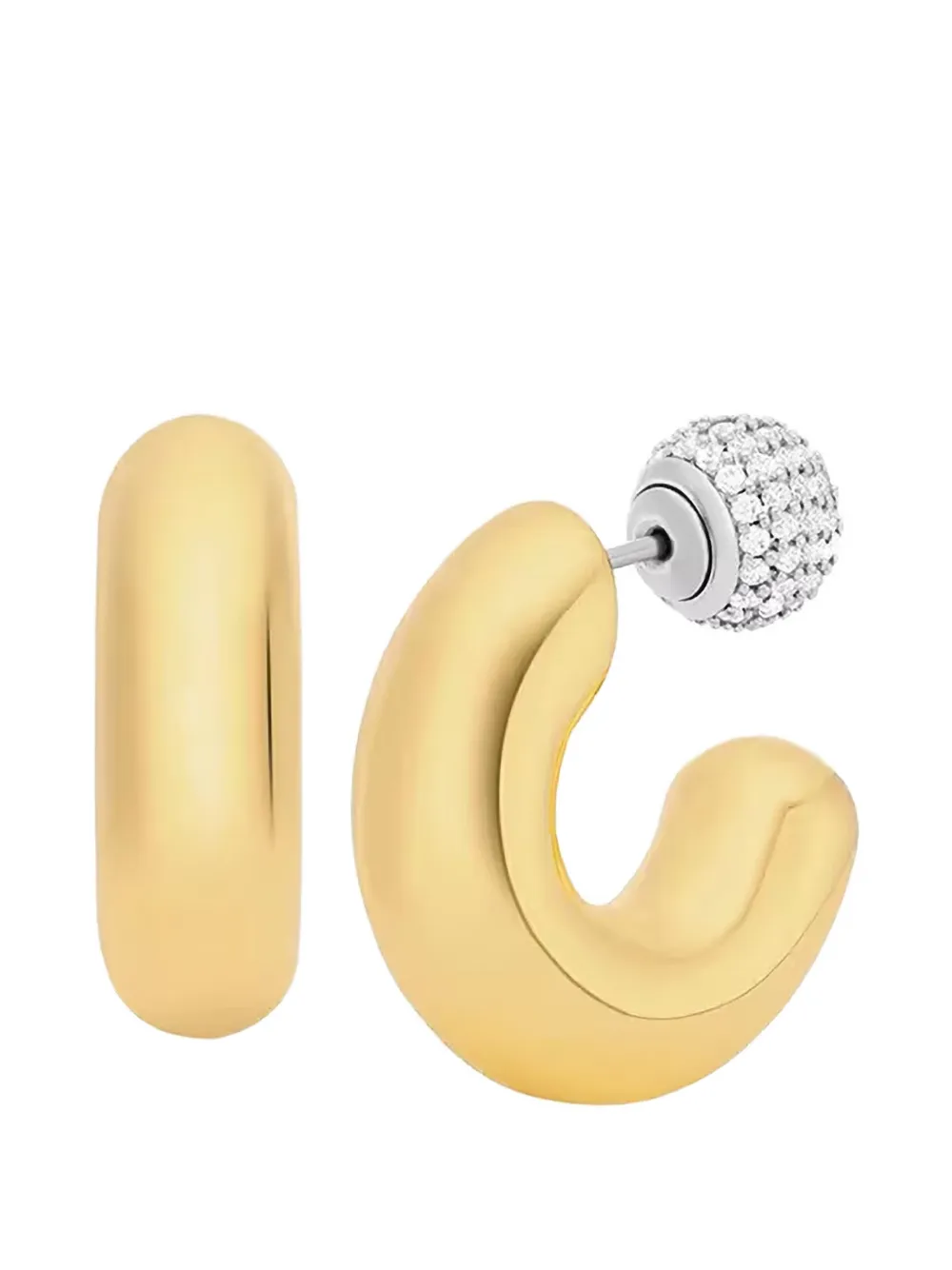 Michael Kors beaded-hoop earrings - Oro