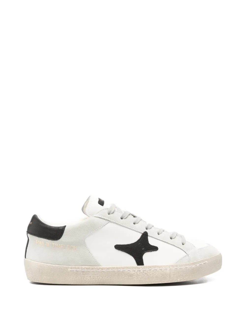 Ama Brand Sneakers met sterrenpatroon Wit