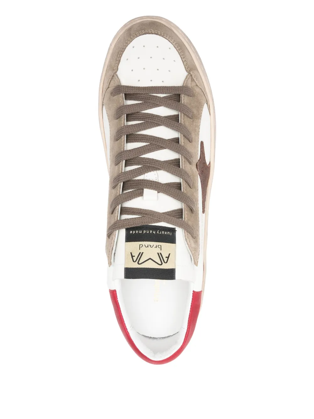 Ama Brand Sneakers met ster-applicatie Bruin