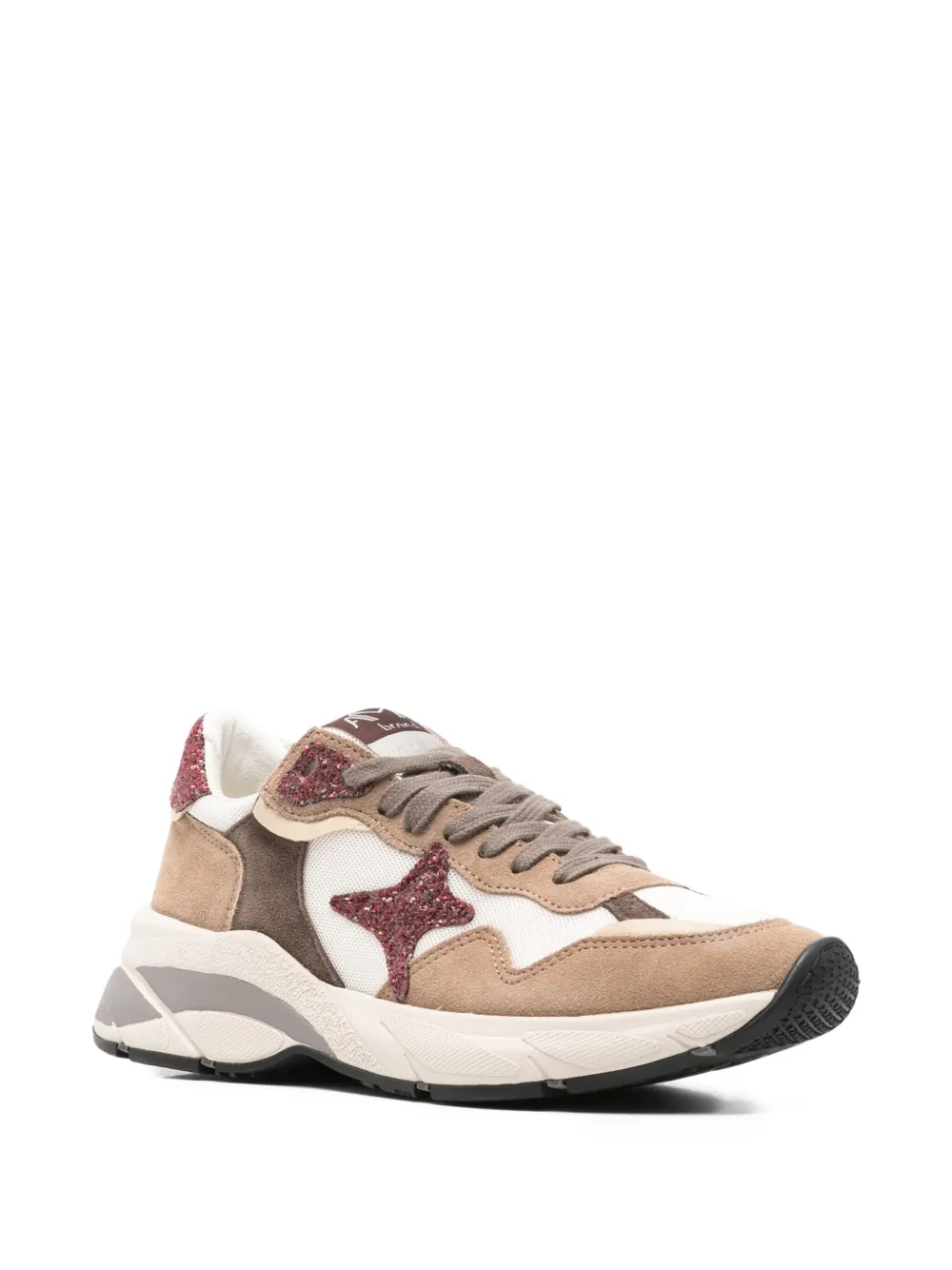 Ama Brand star-appliqué sneakers - Beige