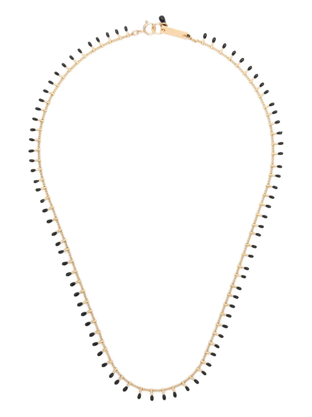 Isabel Marant Beaded Chain Necklace In Gold