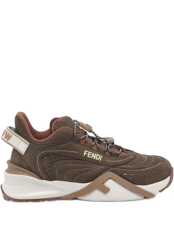Fendi Flow Logo Sneakers in Brown
