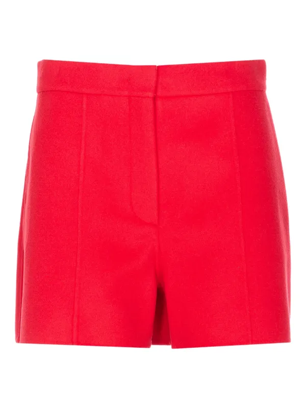 Sportmax Buono Pocket Shorts in Red