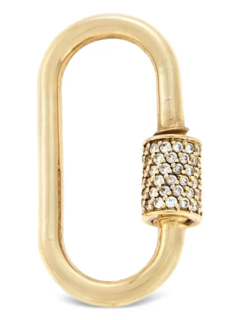 Marla Aaron candado en oro de 14kt con diamantes