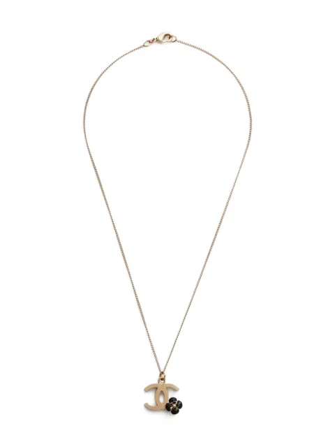 CHANEL Pre-Owned 2012 Camélia-motif CC-logo necklace