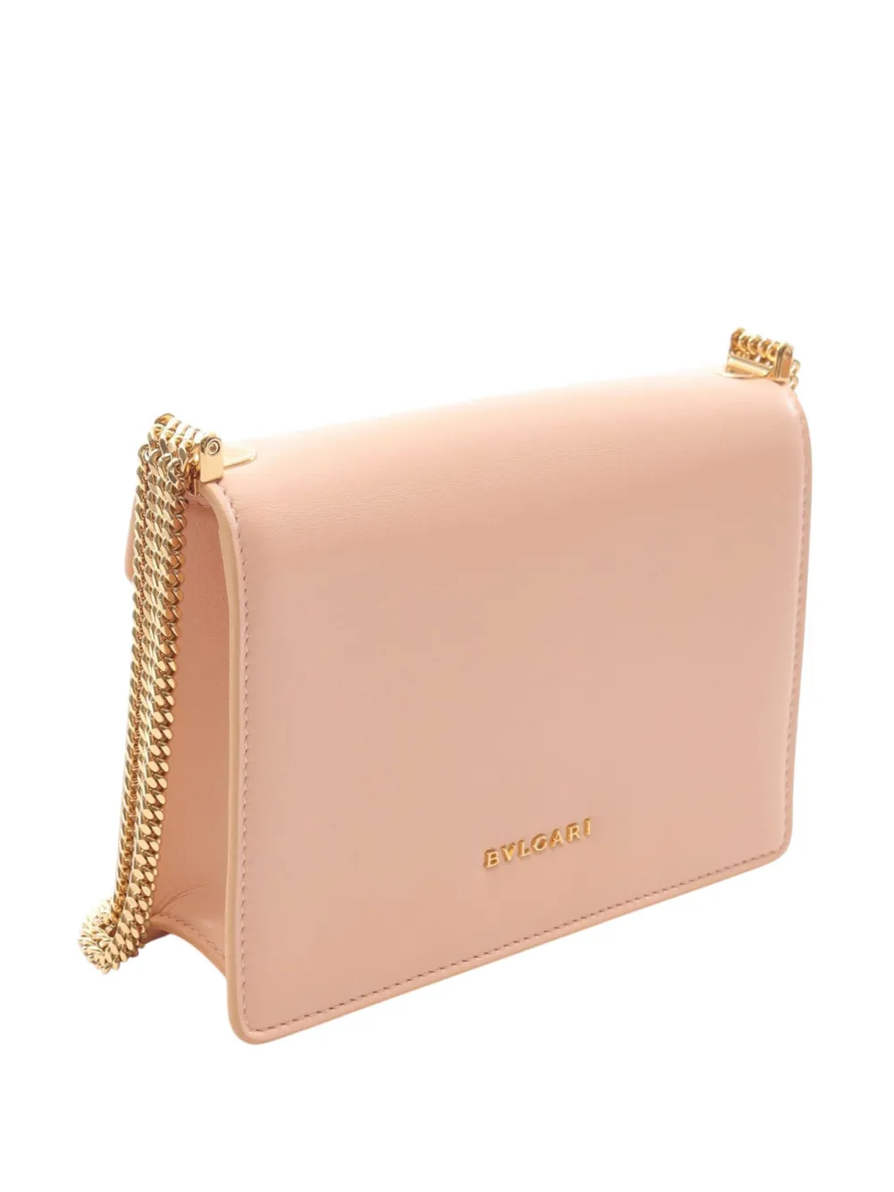 Pre-owned Bvlgari 2010-2025 Leather Serpenti Forever Crossbody Bag In Pink