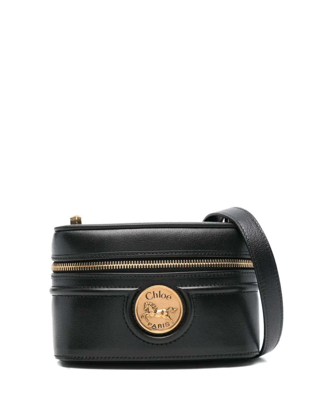 Chloé Horse Medal leather shoulder bag - Nero