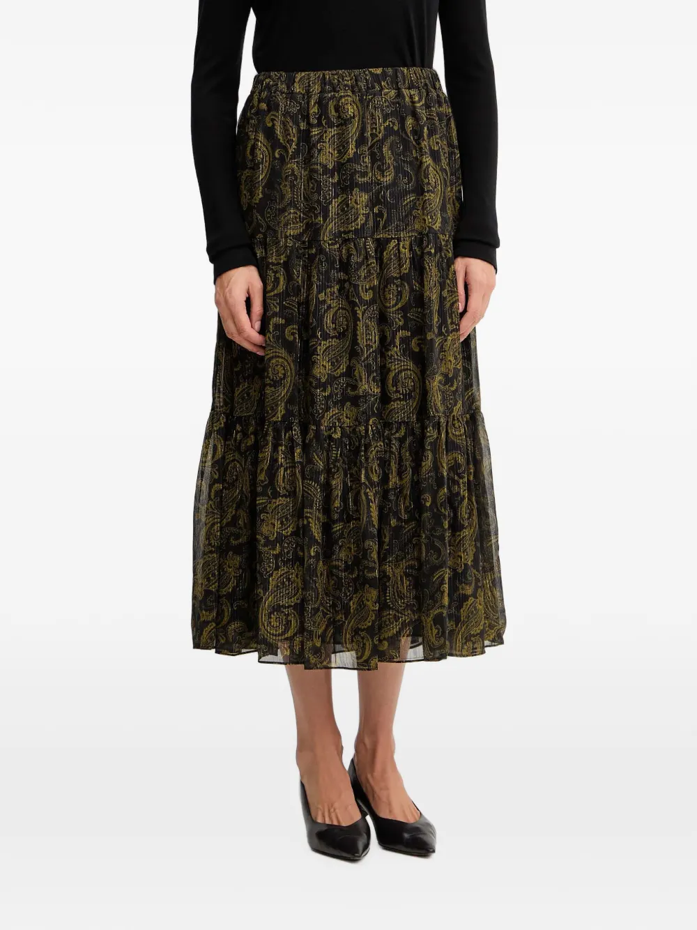 Michael Michael Kors paisley-print tiered skirt