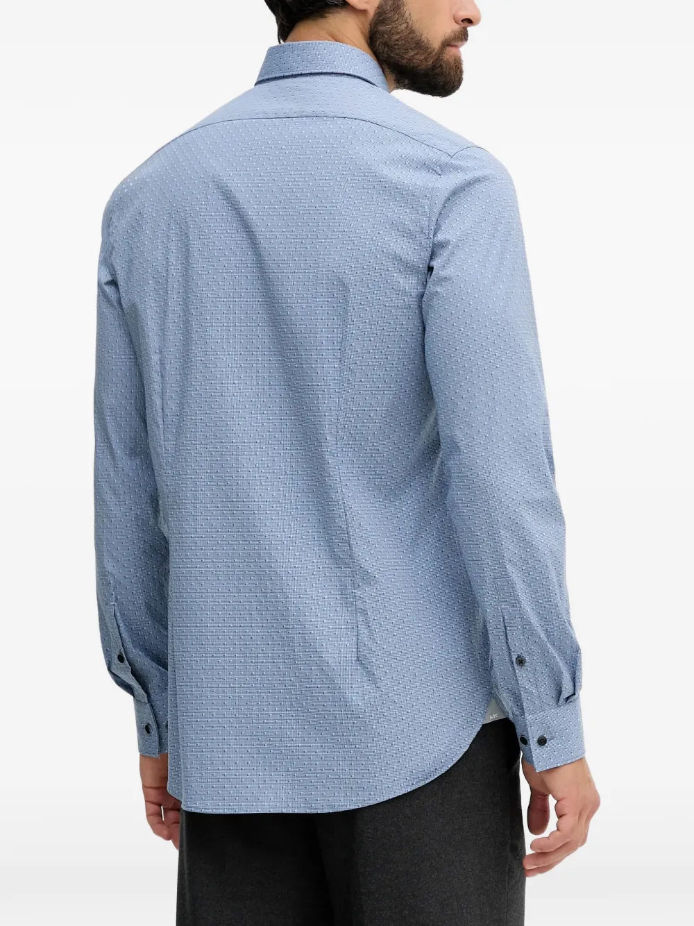  Michael Kors Buttoned Patterned Shirt - Blue 