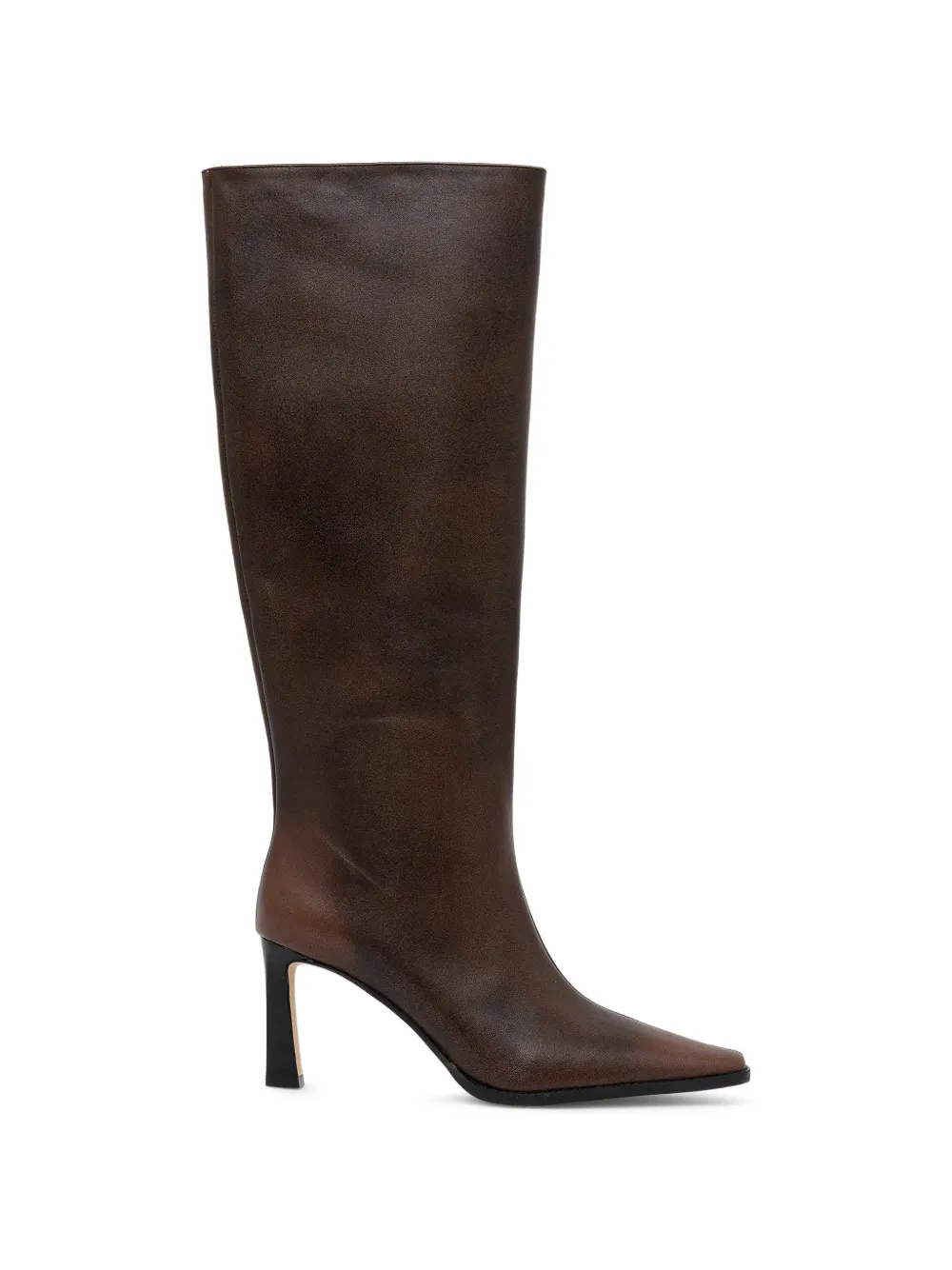 Michael Michael Kors Darrah burnished leather boots - Marrone