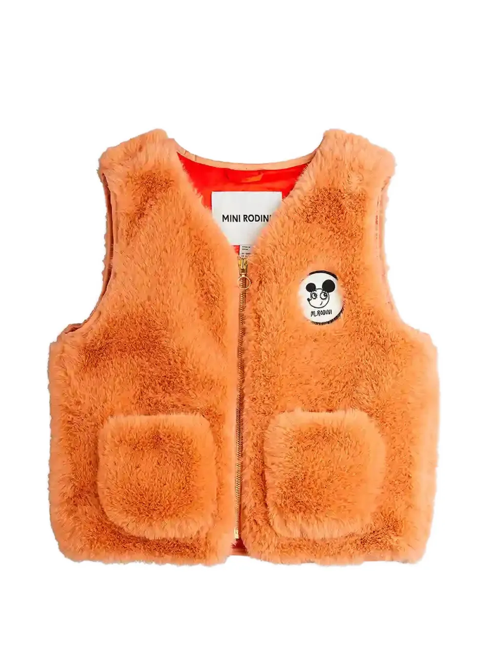 Mini Rodini Gilet con zip - Rosa