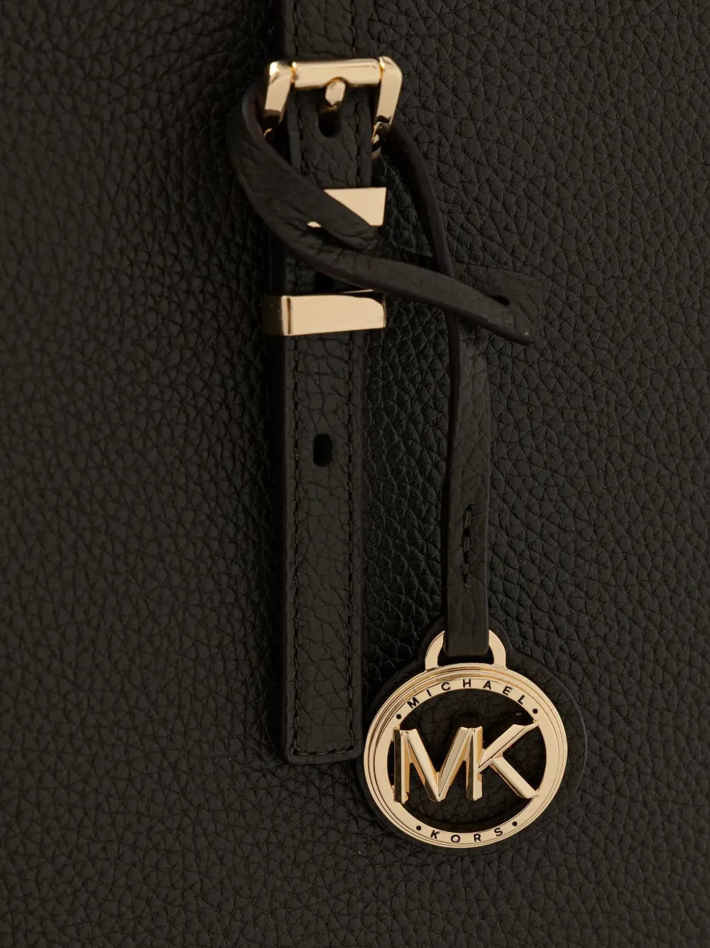 Michael Michael Kors Large Quinn Grained-leather Tote Bag In Brown