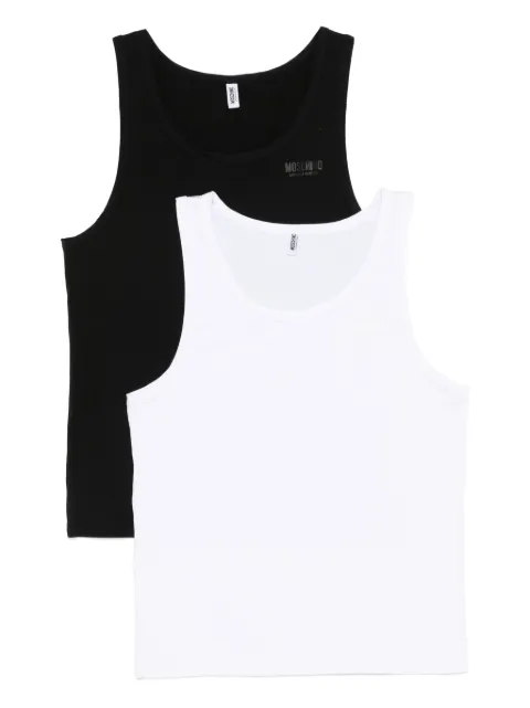 Moschino set de dos camisetas con logo estampado