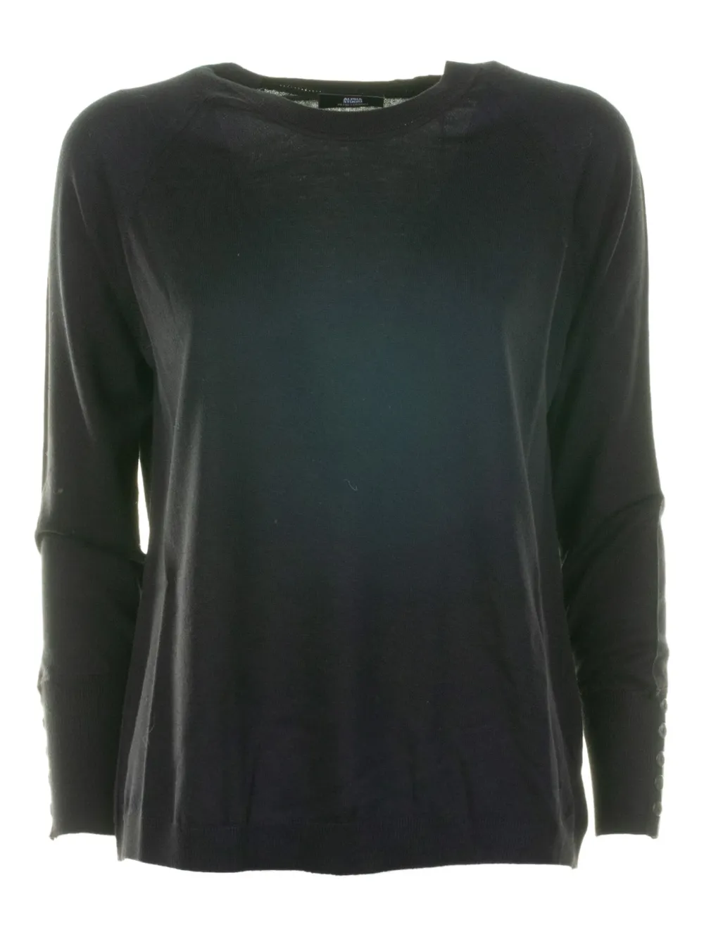 ALPHA STUDIO jersey con puños abotonados | negro | Image 1
