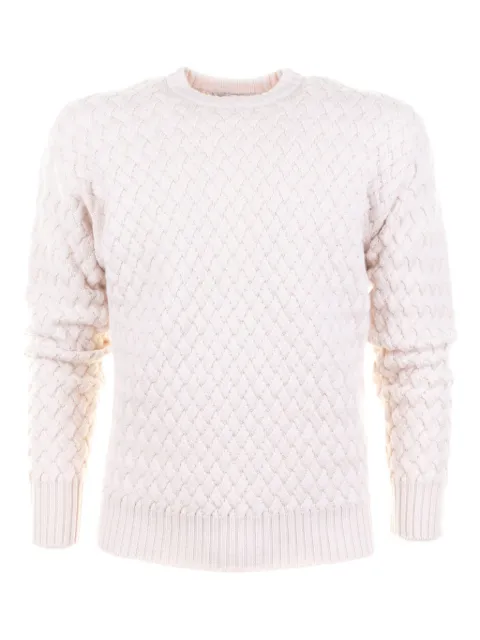 ALPHA STUDIO textured crew-neck sweater
