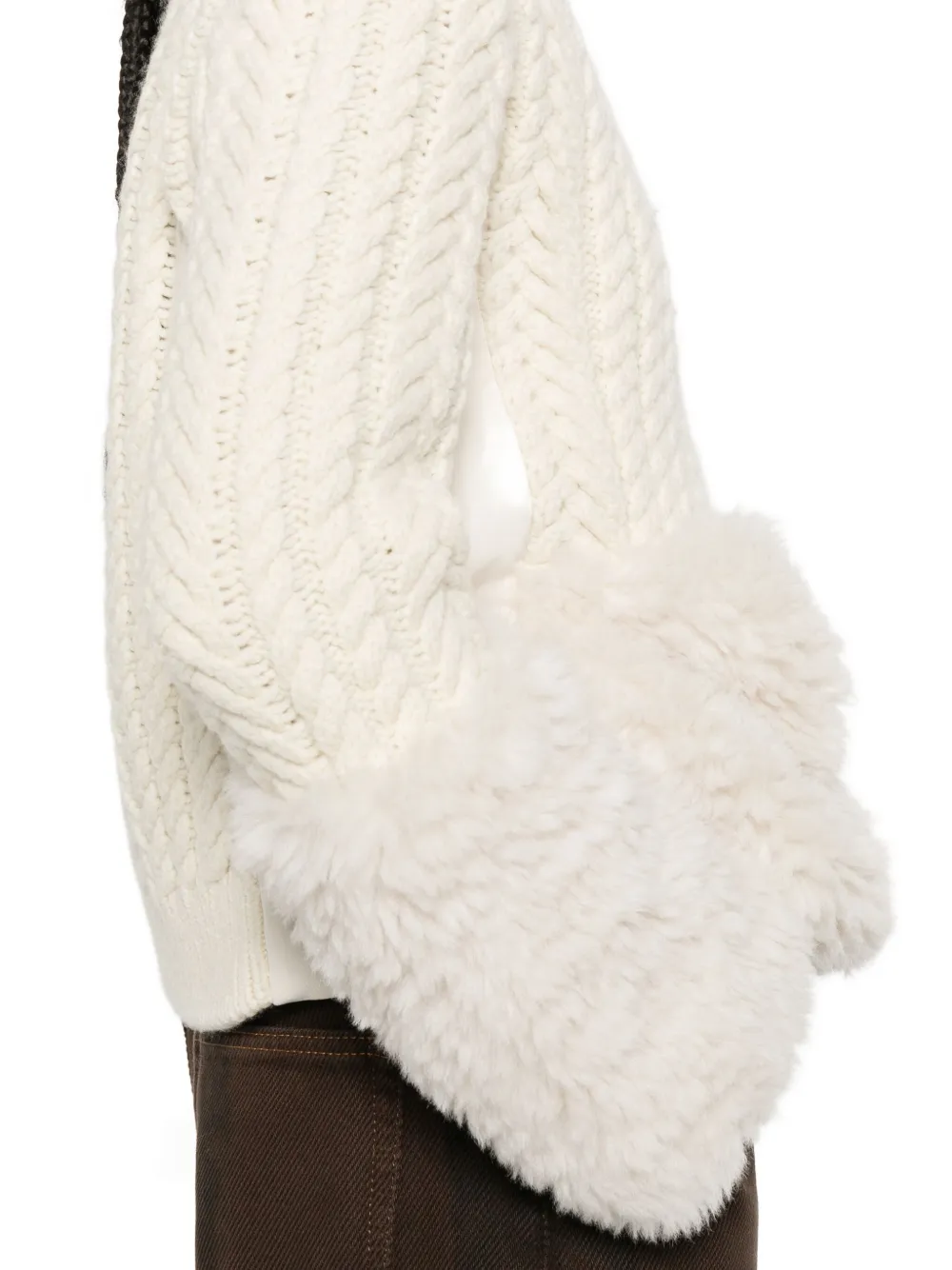 Moncler Zip-up Cardigan In Neutral