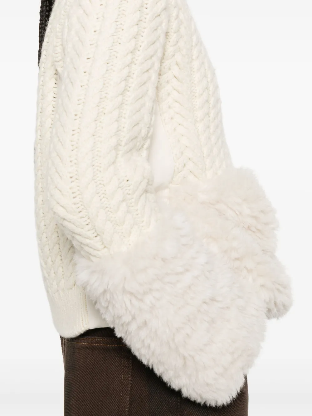 Moncler Vest met rits Beige