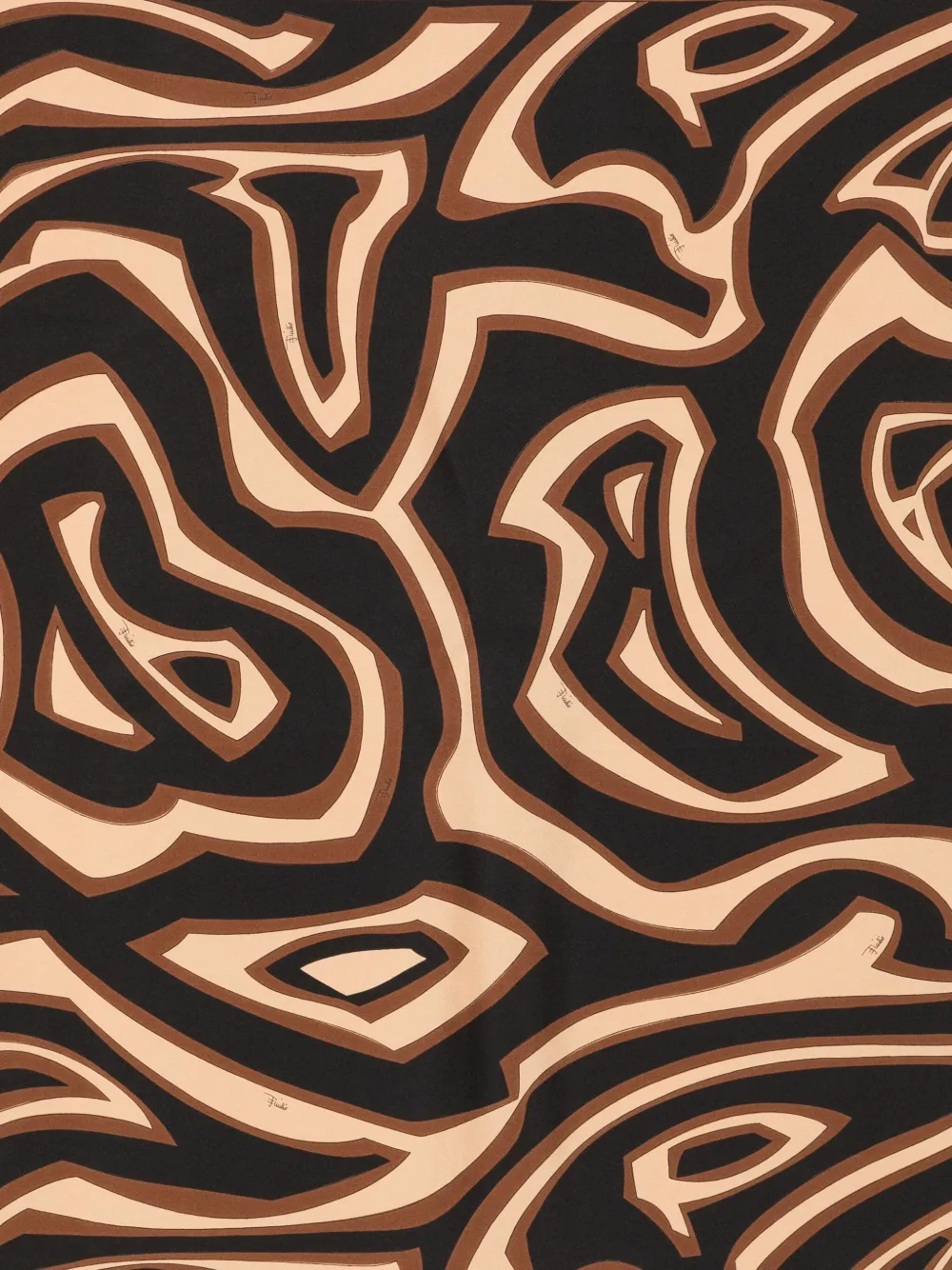 PUCCI abstract-pattern scarf - Zwart