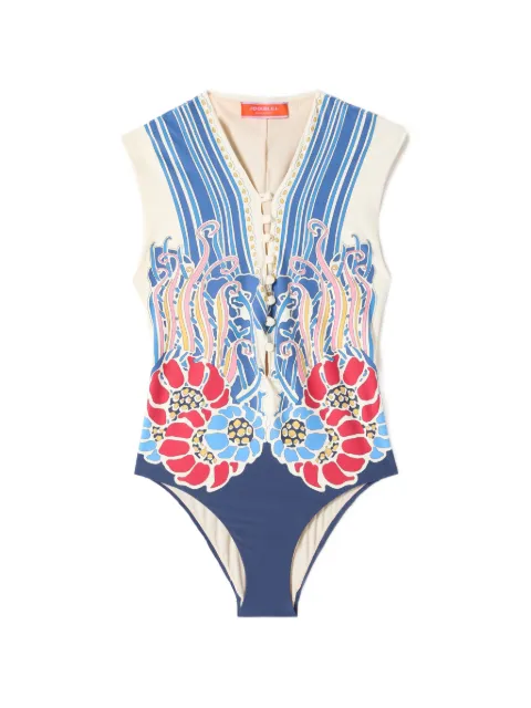 La DoubleJ floral-print swimsuit