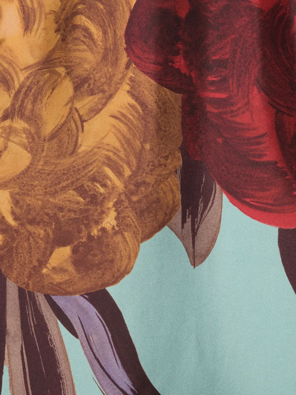 La Doublej Supremes Swing Floral-print Mini Dress In Blue