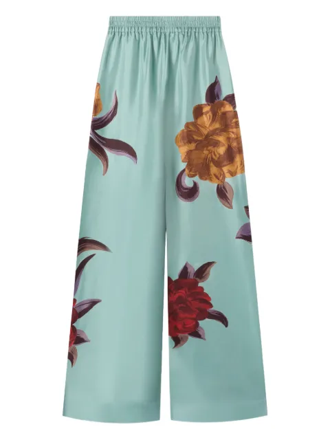 La DoubleJ pantalones palazzo con motivo floral
