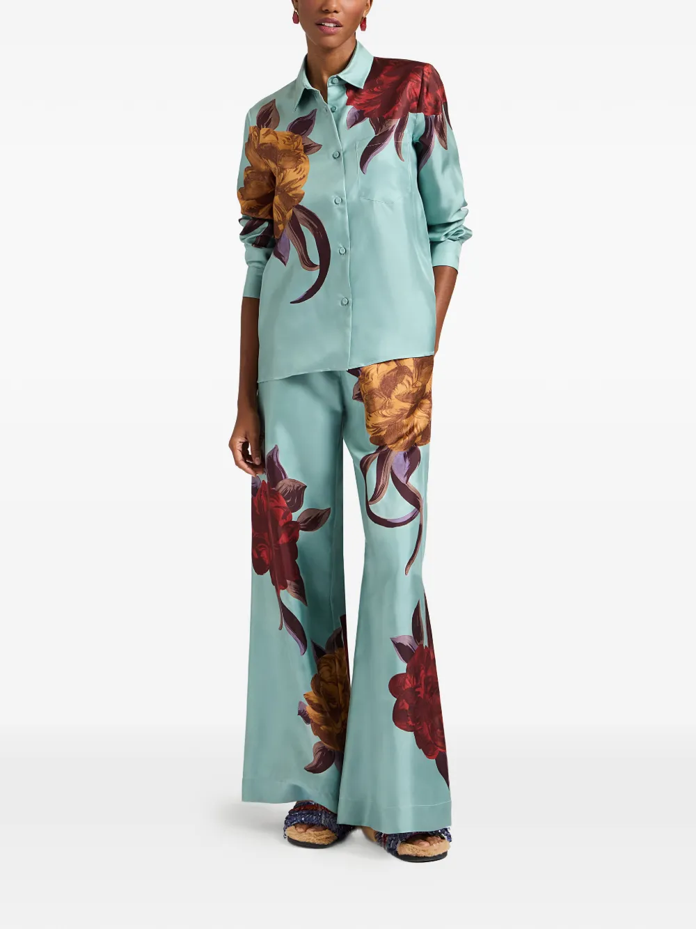 La DoubleJ Palazzo broek - Blauw