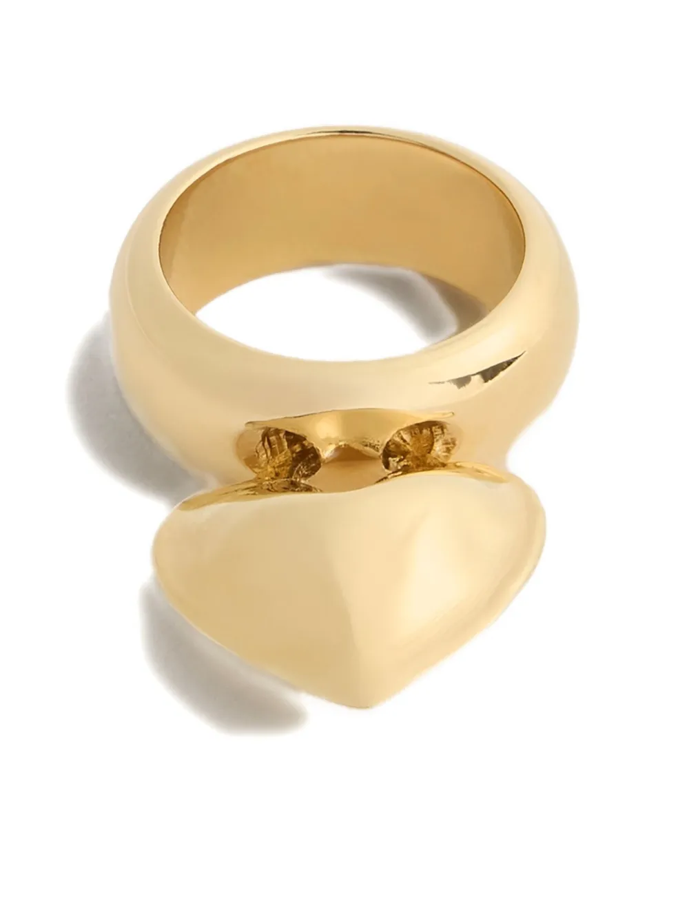 La Doublej Love Heart-detail Ring In Gold